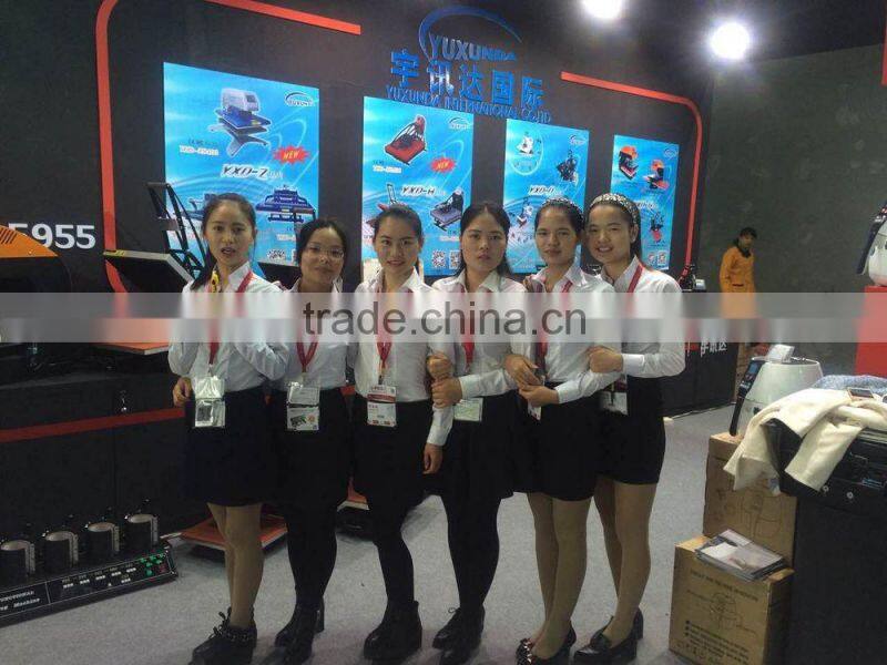 2015 Yuxunda HPT308 manual t shirt printing machine direct textile printer