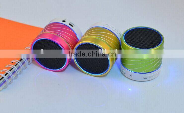 LED Color Light Loudspeaker Wireless Mini Portable Bluetooth Speaker 2015 With Hand-free Called With TF Card