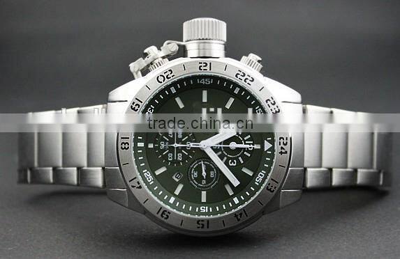 Bollus new big crown all stainless steel watch