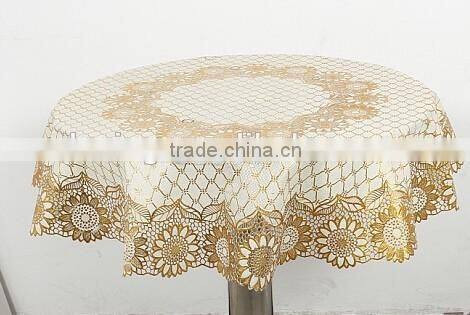GOLDEN PVC TABLECLOTH-ZT-8017A RD90CM