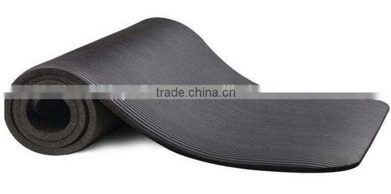 High Density NBR Exercise Yoga Mat with Carry Strap for Gymnastic Fitness