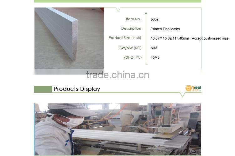 pine wood door jamb for interior decoration