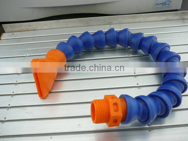 RUIAO flexible liquid gooseneck with 3-way tee cooling tube for glassworking machine
