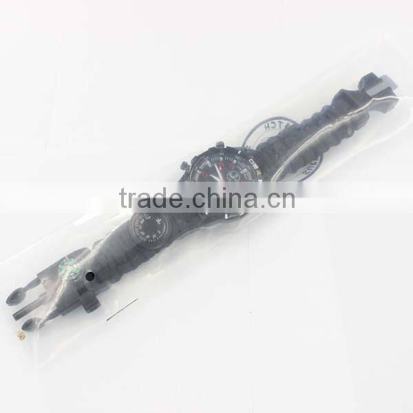 paracord watch, paracord survival watch