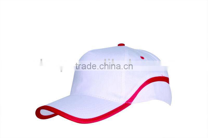 100% cotton twill 2 color combinations 5 panel baseball cap for promotion