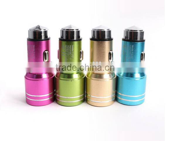 2016 hot sell dual USB Car charger car usb charger with high quality fast feed car charger