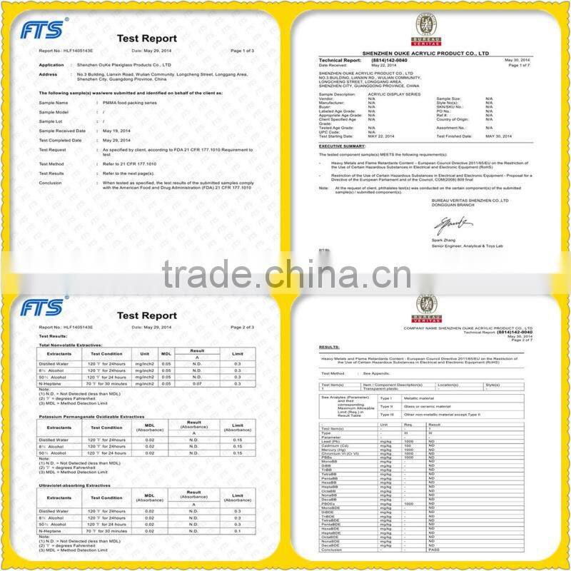 High quality clear acrylic cosmetic organizer with drawer