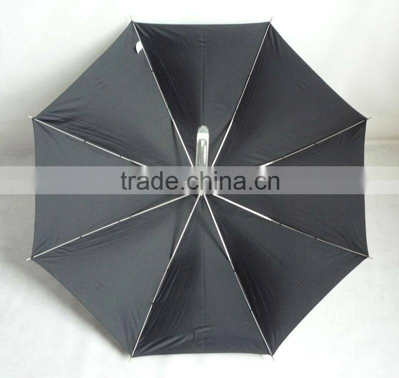 Wholesle black straight rain umbrella for sale