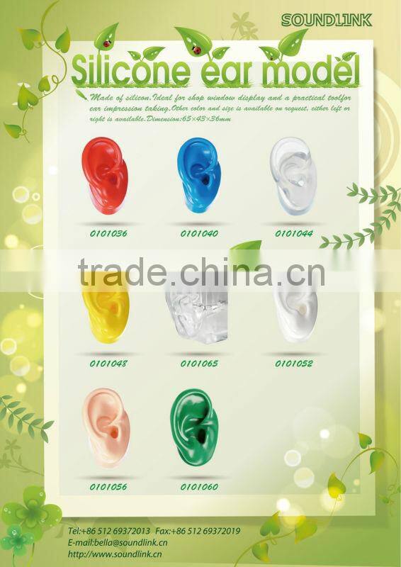 Display Hearing Aid Demo Ear Model made of silicone