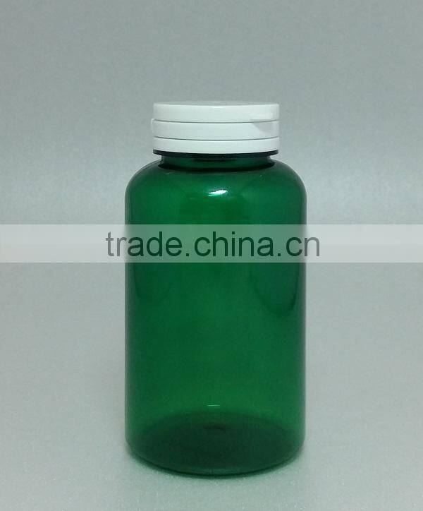 pet plastic bottle 200ml pill bottle flip top cap