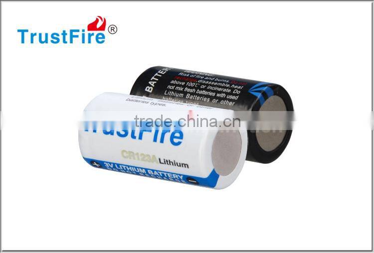 Trustfire lithium battery CR123A lithium-ion batteries disposable batteries 1300mah li-ion batteries lithium polymer batteries