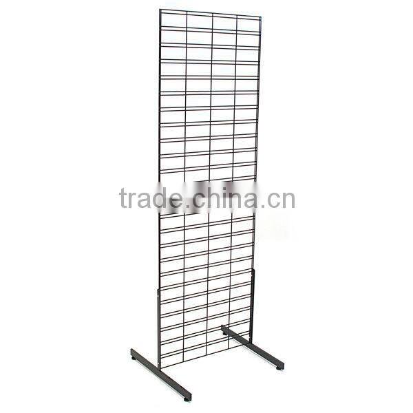 Gridwall panel metal leg