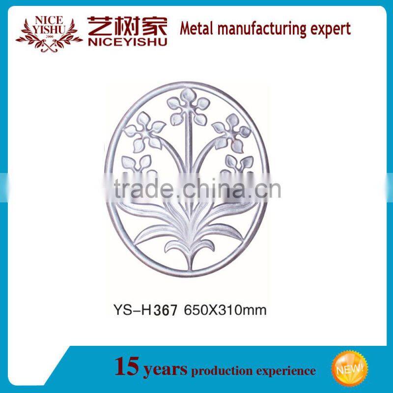 2016 latest ornamental of wrought iron/aluminum/steel flowers and leaves
