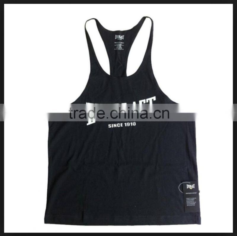 Customised low cut Tank top. men singlet, y back custom Print stringer, racerback singlet