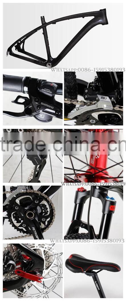 Athletic 33speed carbon mountain bike with disc brakes