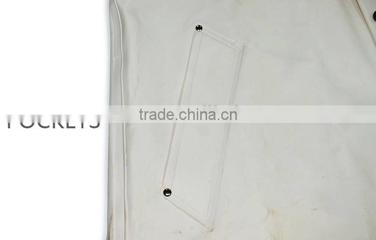 cheap white adult pvc raincoat men working