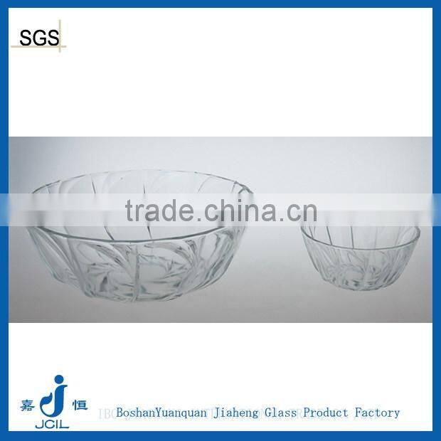 Glass salad bowl 9" wholesale