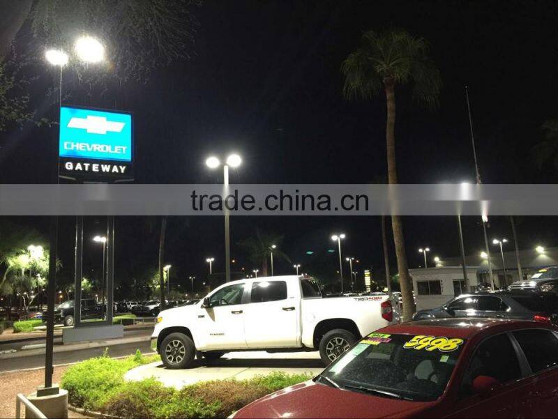 AOK FCC UL DLC IP66 IK10 Photocell Dimmable Sensor Remote Area Outdoor 150W LED Parking Lot Pole Lighting Retrofit