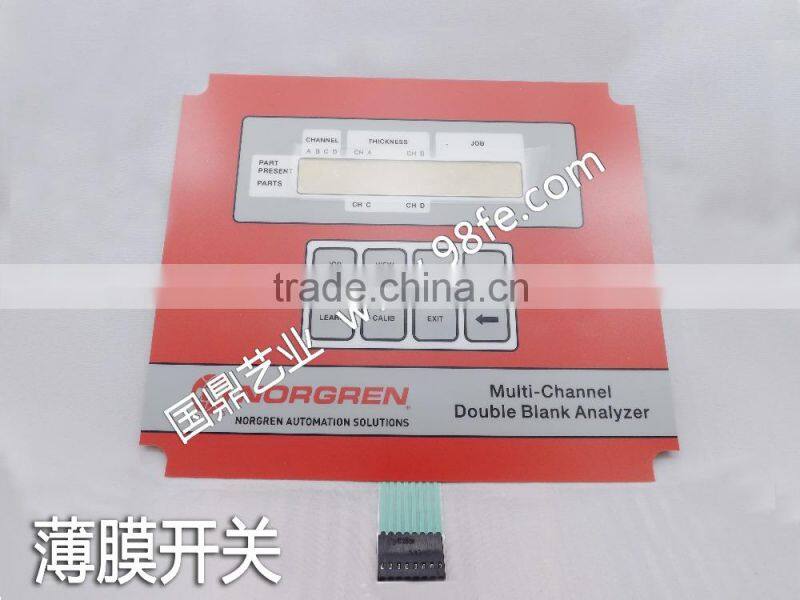Printed Tactile Membrane Switch Keypad With Flexible Circuit
