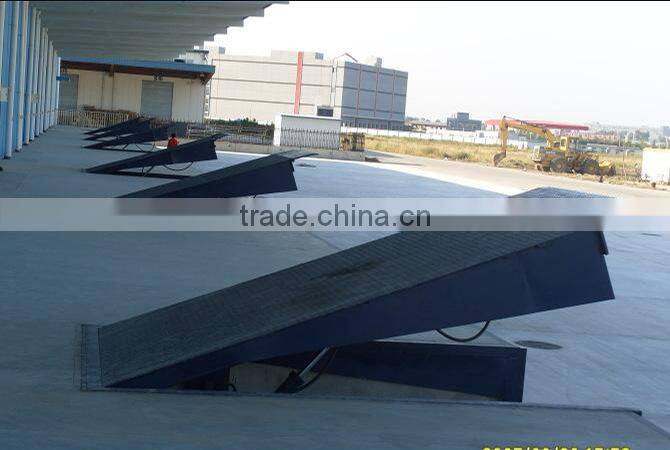 warehouse forklift loading ramp