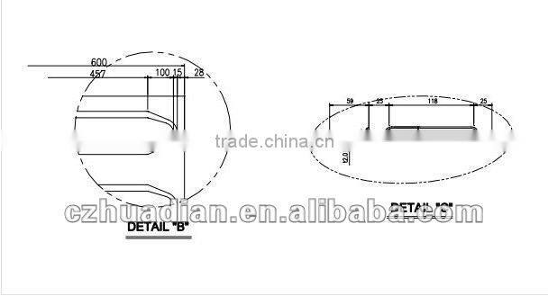 Customized container roof panel in size: THICKNESS=1.0-2.5MM, WIDTH=1200MM,LENGTH=2360MM/2370MM/2380MM/2390MM/2900MM.