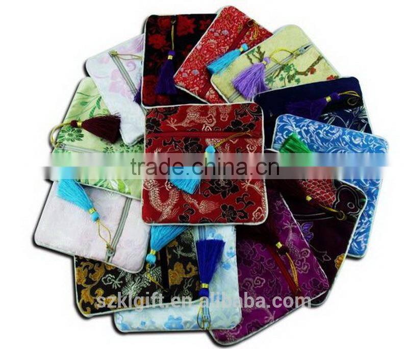 Professional chinese silk coin purse with CE certificate