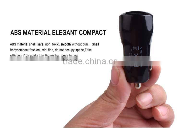 Fast charging universal USB car charger for mobile phone