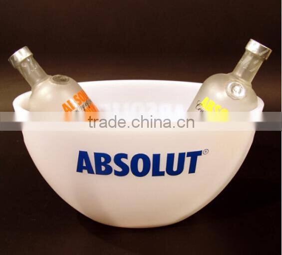 Large plastic acrylic champagne bowl ice bucket for party