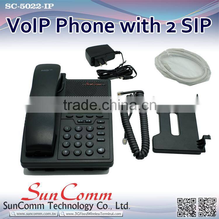 SC-5022 for business use PoE VoIP Phone with 2 SIP account