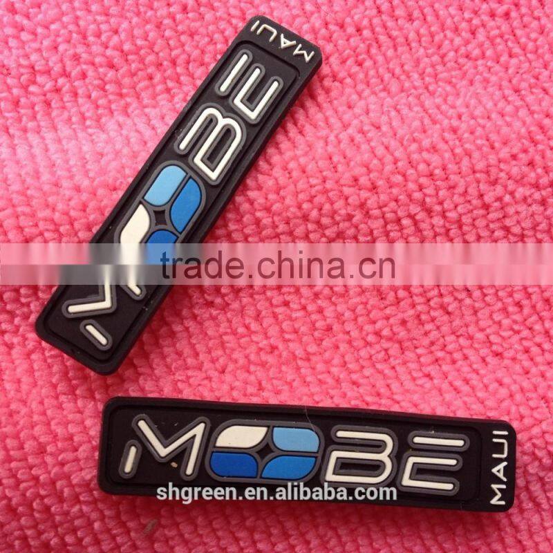 Customized diving uniform rubber patch,clothes PVC rubber label