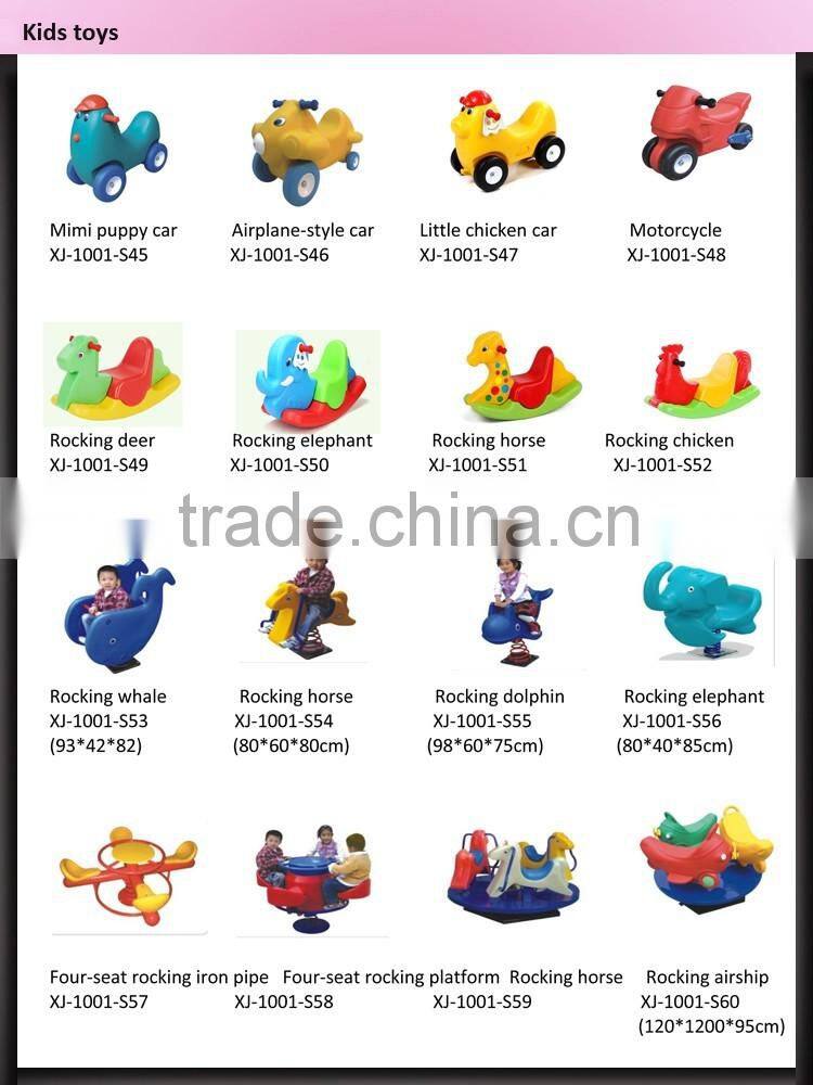Best Attractions in Preschool and Playground, Cartoon Plastic Slide for Kids Toys