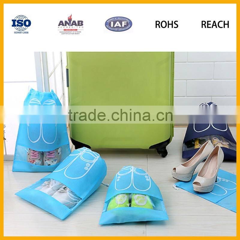 Factory Direct Sale Custom Cheap Portable Foldable Nylon Shoe Bag