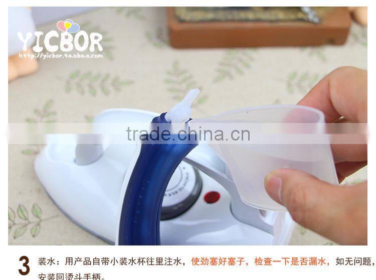 Electric mini foldable handle travel steam Iron for travel
