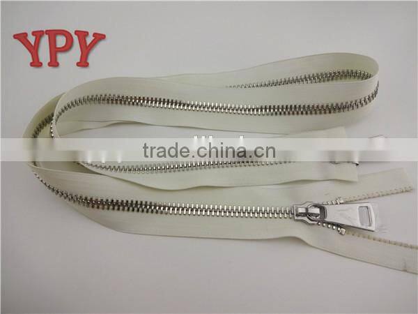 10# two way slider metal zipper with 110cm,O/E,0.145kg/pc