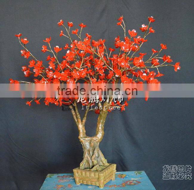 Artificial cherry blossom bonsai for hotel decoration