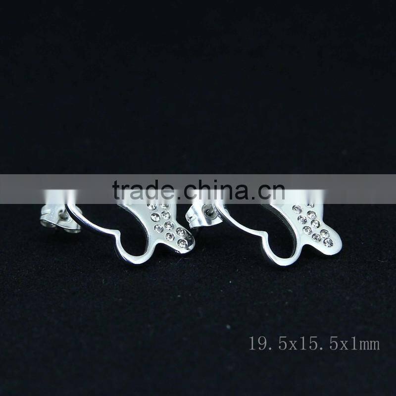 stud earrings with butterfly design earrings for wholesale