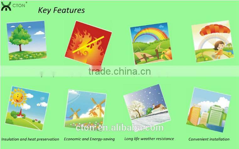 thermal insulation construction material exterior wall decorative rock wool