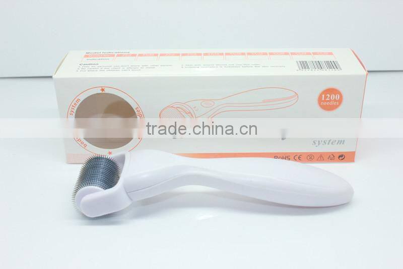1200 titanium meso roller/titanium derma roller skin roller, hair roller, body roller