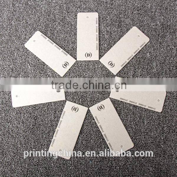 Elegant shape fashion cotton hang tag with high quality