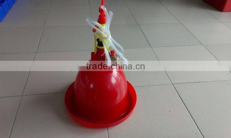 automatic poultry farming system for chickens plasson bell drinkers