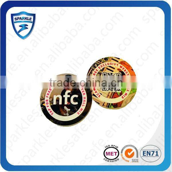 Hot sell printable 13.56mhz passive rfid nfc tag sticker