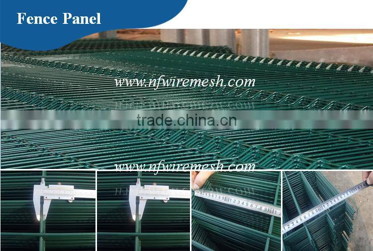 PVC Coated Frame Finishing and Metal Frame Material double wire welded fence(Guangzhou Factory)
