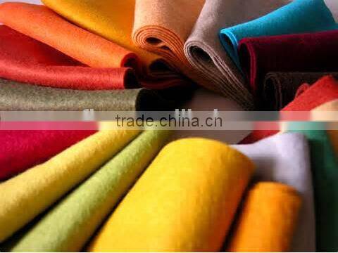 Colourful fabric of Woolen Felt