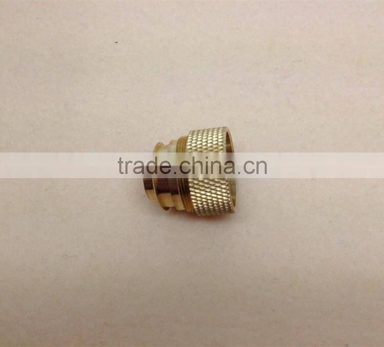 CNC machining high precision cigarette brass parts smoking pipe accessories