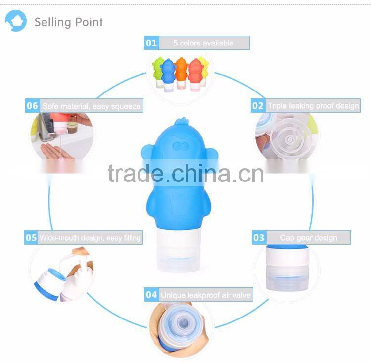 Silicone Approved By air Silicone Squeezable Travel Tubes