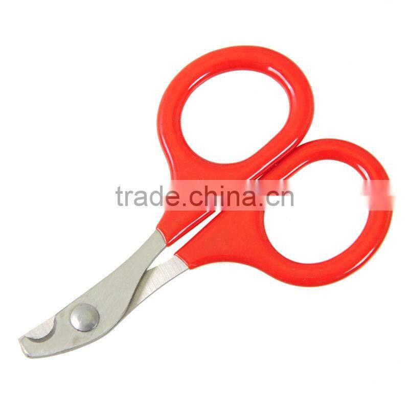 Dog Puppy Stainless Steel Nail Cutters Clippers Scissors Easy Soft Grip Hot Red