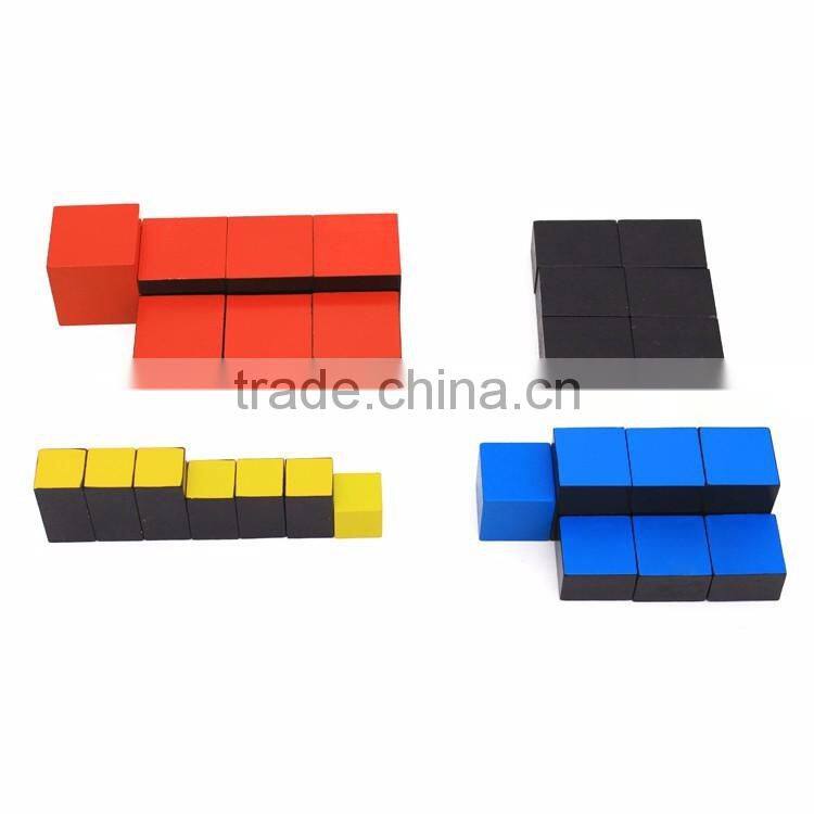 Preschool Training Learning Toys Montessori Trinomial Cube Math education