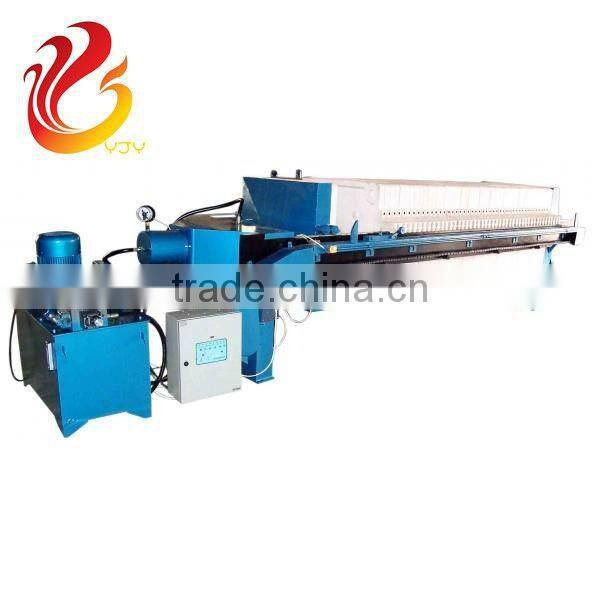 Hydraulic filter press for mine sludge