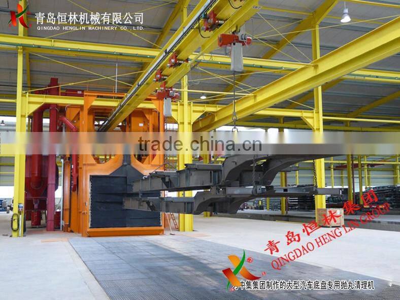 steel pipe/steel tube external wall shot blasting machine