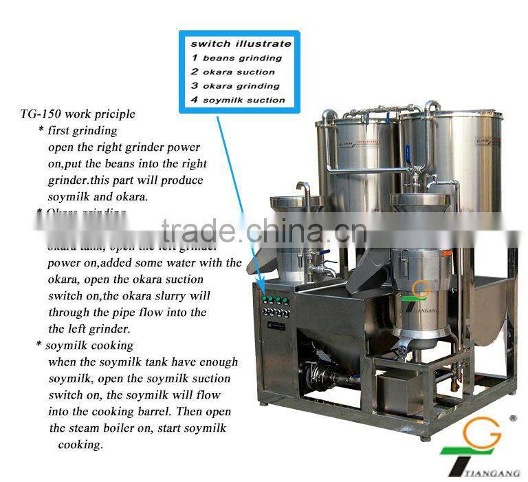 high efficiency and high capacity soy milk machine